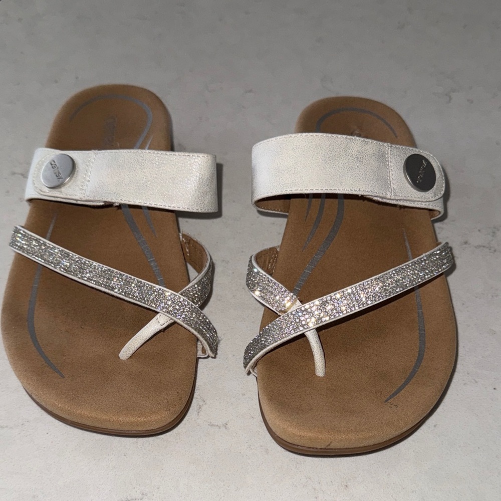 Aetrex Women's Izzy Adjustable Slide Sandals Size 8.5